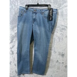 NEW‎ Natural Reflections Classic Straight Medium Wash Denim Jeans 14P